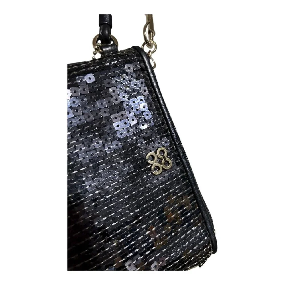 Coach Dressy Sequined Wristlet Navy - Picture 2 of 5